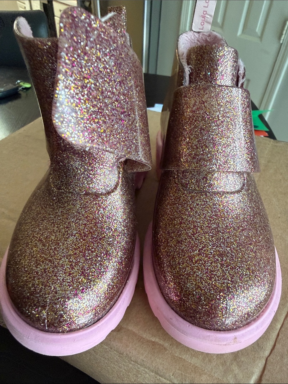 Mini Melissa Toddler Chelsea Glittery Bootes - Picture 13 of 15